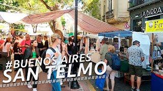 Recorriendo SAN TELMO FULL TOUR I BUENOS AIRES I ARGENTINA I 4K Walking Tour VLOG