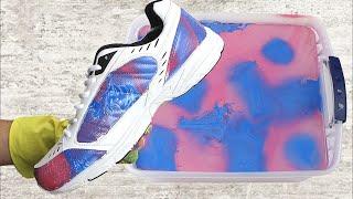 How To Hydro Dip | Hydro Dipping $10 Walmart Shoes Galaxy Pattern