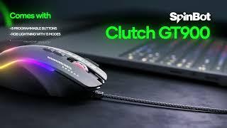 SpinBot Clutch GT900 Gaming Mouse | 8 Programmable Buttons | Software Support