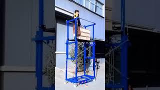 Movable and portable electric scaffold lift platform 2m-12m 300kg  #lifter #lifting