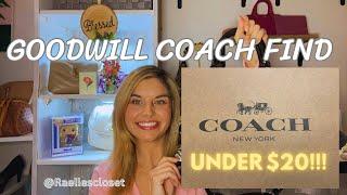 GOODWILL COACH PURSE | FIND OUT HOW MUCH I PAID! #goodwillhaul #thrifthaul #thriftwithme