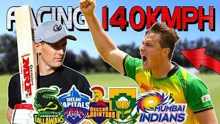 Batting against a Pro CPL FAST BOWLER | 140kmph | Plus Fast Bowling Tips