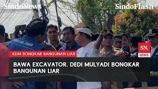 Dedi Mulyadi Bongkar Puluhan Bangunan Liar di Kali Tambun Utara Bekasi | Sindo Flash