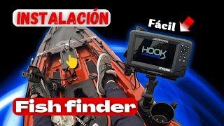 Mejor buscador de peces para kayak 2023 (Instalación completa) GPS Lowrance Hook Reveal, (Fácil)