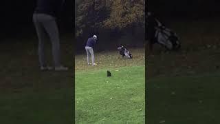 Woody on the 17th - having a shocker