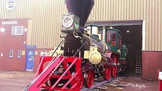 FIRST SIGHT OF BRAND NEW LOCOMOTIVE FOR CARILLON HISTORICAL PARK, DAYTON, OHIO BUILT BY SEVERN LAMB