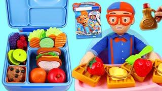 Blippi Gets Ready for School Huge Packing Bento Lunch Box Meal & Coloring with Imagine Ink Book!