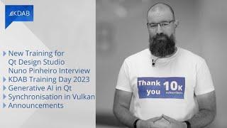 KDAB News 05/2023 - Qt Design Studio training; KDAB Training Day 2023; AI in Qt; Vulkan and more