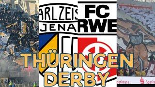 Wer ist Thüringers Nummer 1? FC Carl Zeiss Jena Vs Rot Weiß Erfurt Stadion Vlog #derby #pyro #1