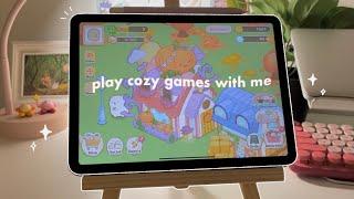 🪴 playing free cozy ios games on my ipad air (picka, boba story, etc)