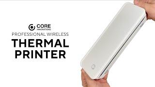 Core Innovations Pro Wireless Inkless Thermal Printer (CTP100LG): Step by step Bluetooth® Setup
