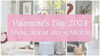 2024 VALENTINE'S DAY DECOR || SIMPLE VALENTINE'S DAY DECORATING IDEAS || MANTEL AND BOOKCASE STYLING