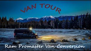 VAN TOUR! Ram Promaster DIY Van Conversion.