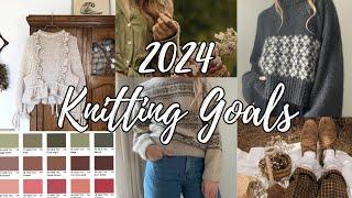 5 KNITTING GOALS for my 2024 + my first knit&chat