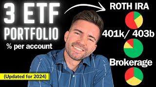 Investing Best 3 ETF Portfolio in ROTH IRA vs Brokerage vs 401k