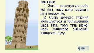 Сила Всесвітнього тяжіння.