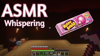 ASMR Gaming | MINECRAFT SURVIVAL GUM (40) | Whispering + Keyboard/Mouse Sounds 