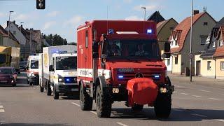  Einsatzfahrten Feuerwehr  und Katastrophenschutz  zum Bombenfund  in Merseburg am 04.06.2024