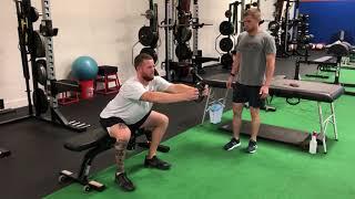 Counterbalanced Squat to Box/Bench