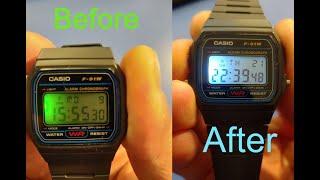 Casio F91W Led Modification (EASY DIY)