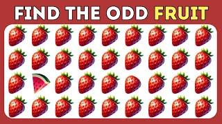 Find the ODD One Out - Fruit Edition 19 Epic Levels Emoji Quiz