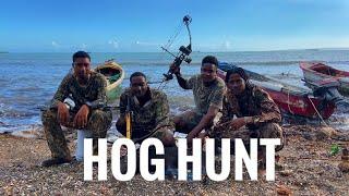 EPIC HOG hunt with famous YouTubers catch N cook jerk on the grill delicious