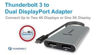 Sonnet Thunderbolt 3 to Dual DisplayPort Adapter Quick Overview Video