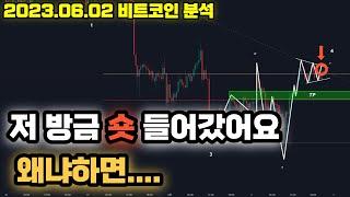 06/02 비트코인 분석) 지금 이 구간 마지막 마지노선입니다.