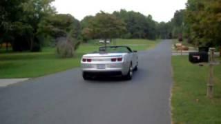 Caleb driving 2011 Camero Convertable