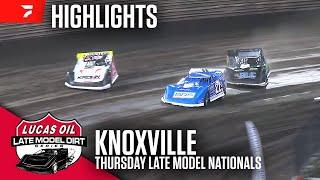 Night #1 Highlights | 2024 Lucas Oil Late Model Nationals Thursday at Knoxville Raceway