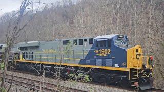 Chasing CSX #1902 on the Clinchfield. Santa Train 2024.