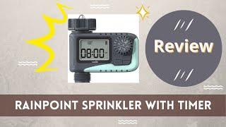 #Rainpoint | How To Use RAINPOINT Programmable Sprinkler With Timer  & REVIEW