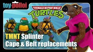 Vintage Teenage Mutant Ninja Turtles Splinter Cape and Belt replacements - Toy Polloi