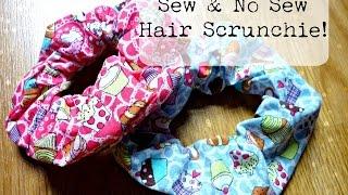 DIY Hair Scrunchie: Sew and No Sew ¦ The Corner of Craft