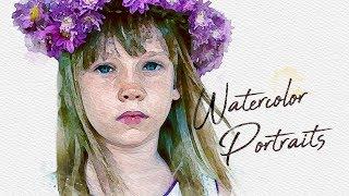 Photoshop: How to Quickly Create the Look of Beautiful, Watercolor Portraits