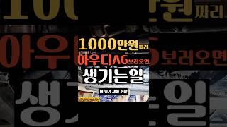 1000만원짜리 아우디 중고로 사도 괜찮을까?