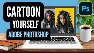 How to Cartoon Yourself in PHOTOSHOP // Easy Step-by-Step Adobe Tutorial