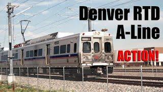 RTD A-Line, August 2, 2017, Electrified High Speed Commuter Rail Line in Denver, Colorado