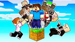 MINECRAFT, ΑΛΛΑ 10 YOUTUBERS ΠΑΝΩ ΣΕ ΕΝΑ BLOCK!