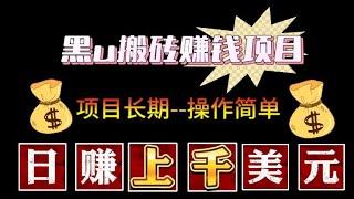 黑u靠谱吗？黑u出售|黑u购买 黑u是什么？如何通过黑u平台搬砖日赚3000