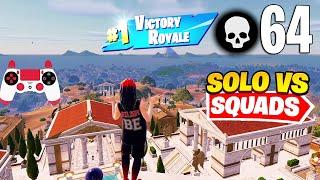 64 Elimination Solo Vs Squads Gameplay Wins (Fortnite Chapter 5 Season 2 PS4 Controller)