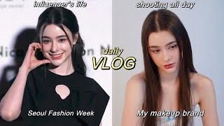 vlog  days in the life as an influencer in Korea | Seoul Fashion Week & my cosmetic brand