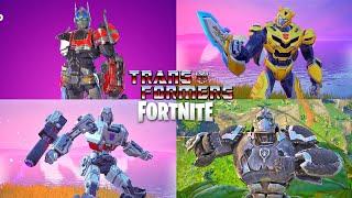 Transformers Squads Match - Fortnite (4K 60FPS) #1 Victory Royale