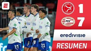 CHUCKY LOZANO anotó en la paliza del PSV por 7-1 al ALMERE ¡El campeón se hizo sentir! | Eredivisie