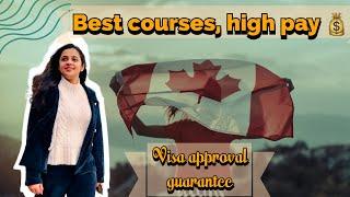 Top 5 courses with high salaries for International students in Canada 2024