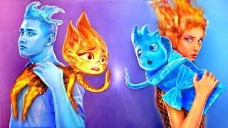 Ember und Wade aus Elemental Haben Kinder! Feuer Gegen Wasser - Eltern-Hacks!