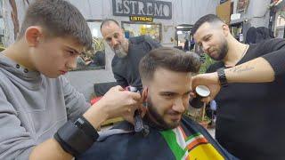 Masters & Apprentice Trio! Turkish Barber ASMR Full Service