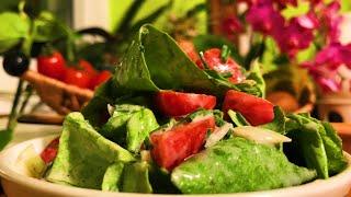 Chives Tomato Butterhead Salad with Sweet Sour Cashew Dressing ~ Take 3