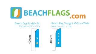 Beachflag Straight M vs M Wide