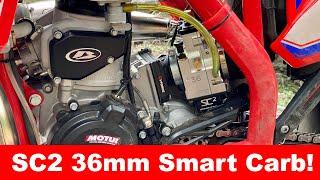 Does the SC2 36mm Smart Carb Work? 1st Ride Test - 2020 Beta 300RR